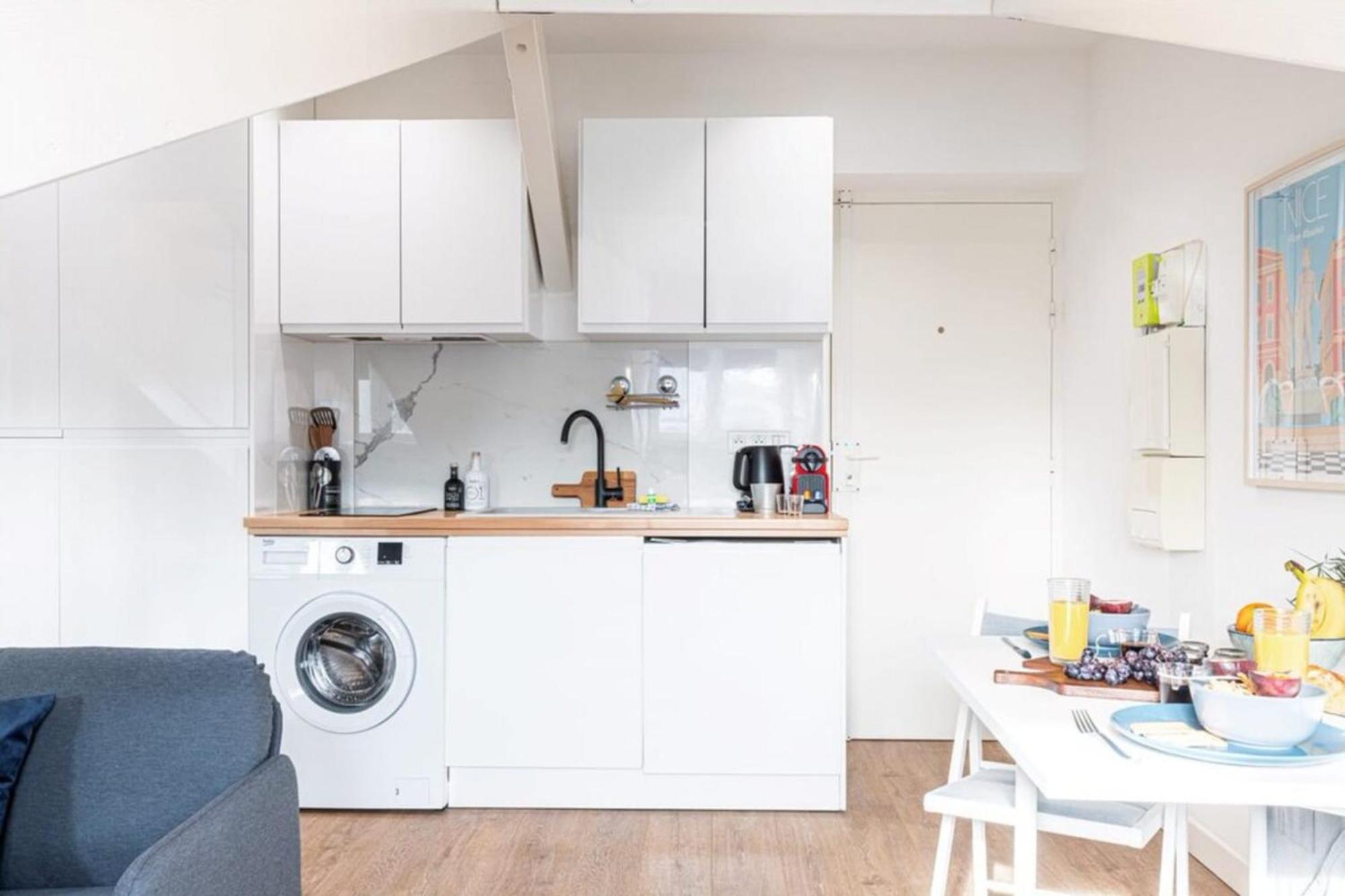 Deroulede - Superb Studio Suite W Ac Downtown Nice Bagian luar foto