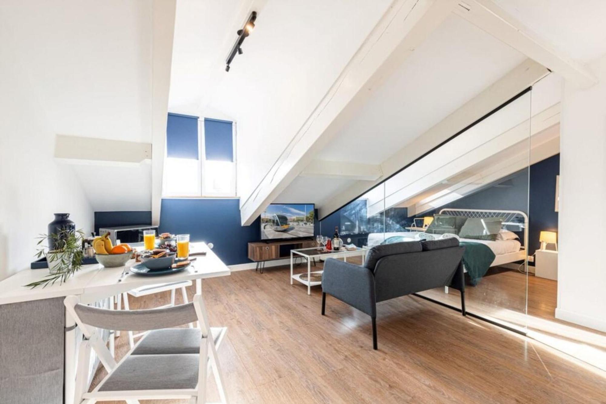 Deroulede - Superb Studio Suite W Ac Downtown Nice Bagian luar foto